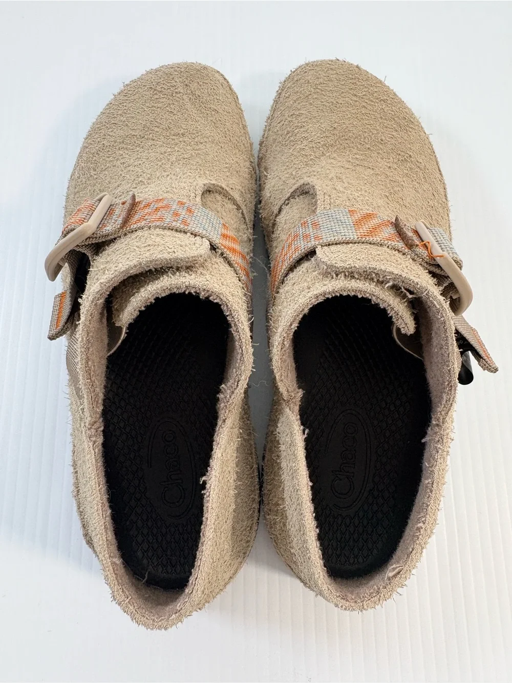 Chaco Paonia Minimalist Rugged Slip-On Clogs Shoes Tan Wool Lined Women’s Sz9
